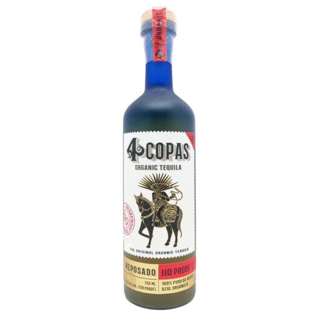 4 Copas Organic Reposado Tequila 110 Proof 750ML - San Francisco Tequila Shop