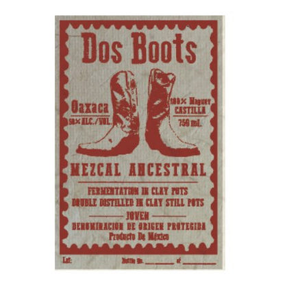 Dos Boots Mezcal Ancestral Clay Pots Castilla 750ml - San Francisco Tequila Shop