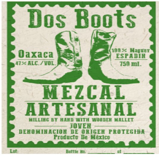 Dos Boots Mezcal Espadín Artesanal La Pila 750ml - San Francisco Tequila Shop