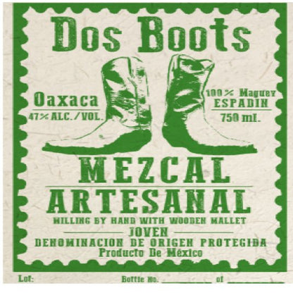 Dos Boots Mezcal Espadín Artesanal La Pila 750ml - San Francisco Tequila Shop