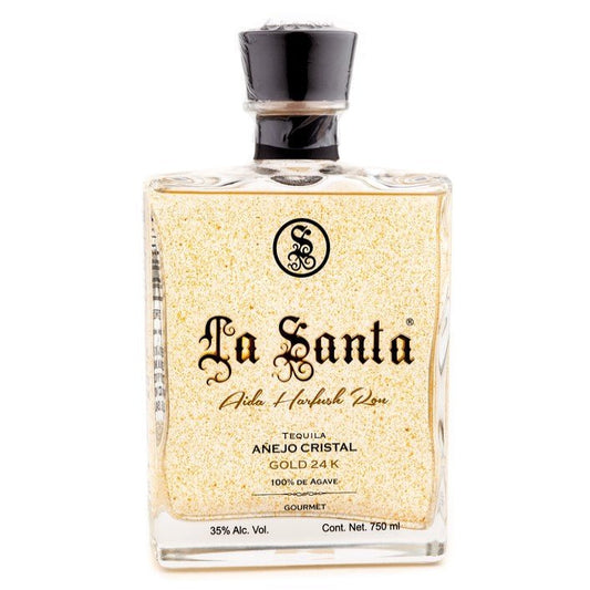 La Santa Tequila Añejo Cristal 24K 750 ml - San Francisco Tequila Shop